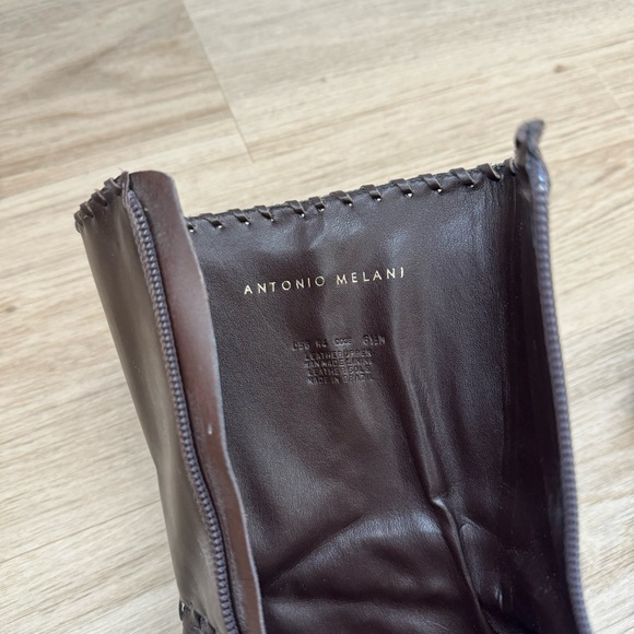 Vintage Brown leather Antonio Melani heeled boots - Picture 5 of 5